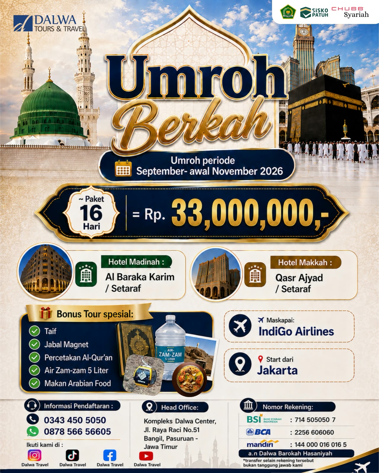 Umroh Berkah 16 Hari